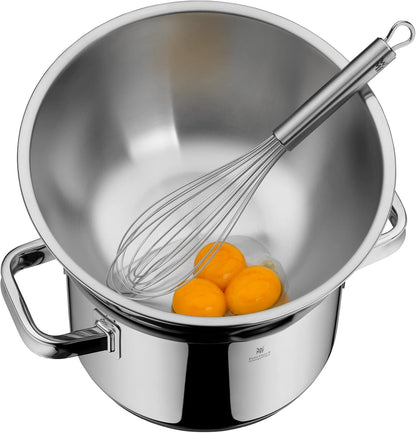 WMF 645709990 Gourmet Bowl Set for Kitchen 4-Piece, Cromargan Stainless Steel, Multifunctional, Mixing Bowl, Serving Bowl, Stackable