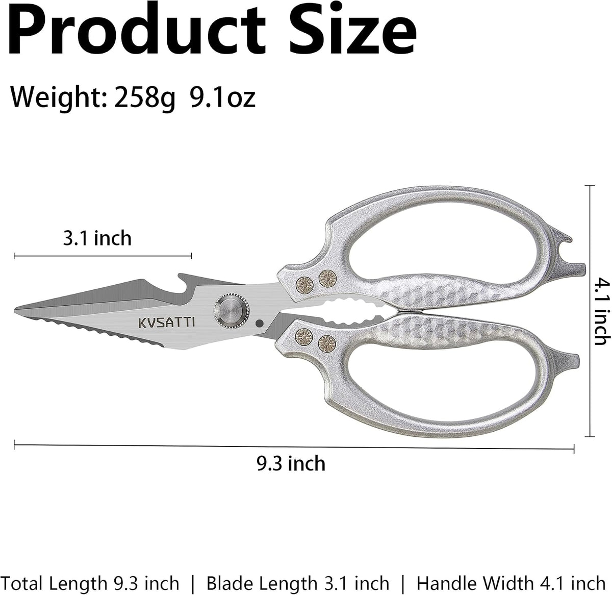 Kitchen Scissors for Food Meat Vegetables Cutting Sharp All Purpose