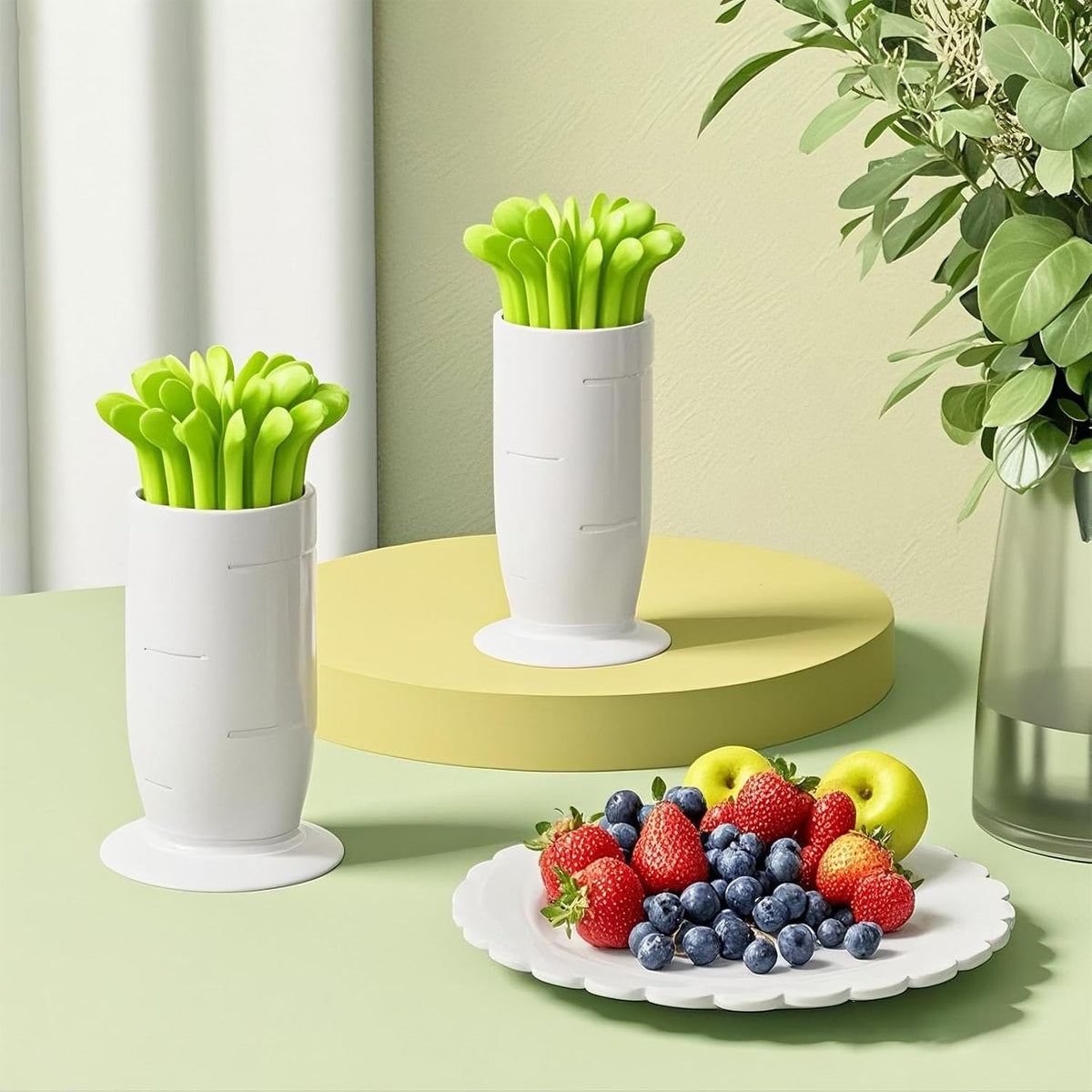 3 Pcs Dokpod Cup Slicer Stainless Steel Strawberry Slicer Banana Slicers Fruit Cutters Multifunctional Soft Fruits and Vegetable Slice Fresh Platter Making