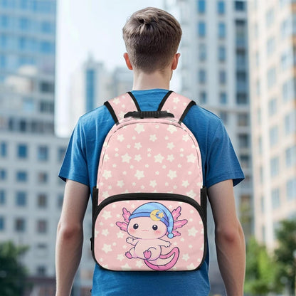 Cute Capybara Pizza Backpack for Girls, 5 Pcs Boys School Bag Set for Kids, 17 Inch Backpacks Lunch Pencil Box Reusable Utensils Case Set for Middle Elementary School, 3rd Grade Backpack