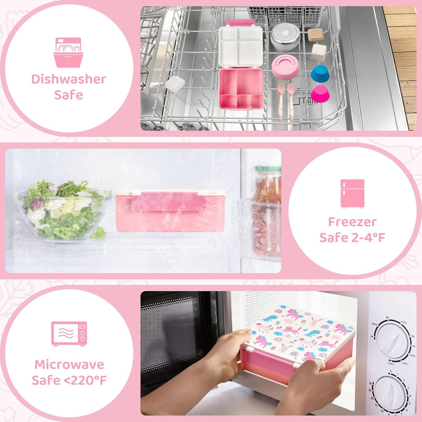 JSLOVE Bento Lunch Box with Leak Proof Thermos Food Jar for Kids, Food Lunch Containers for Boys with 4 Compartments, BPA-Free with Utensils, Food Picks, Sauce Jar & Silicone Lunch Box Dividers