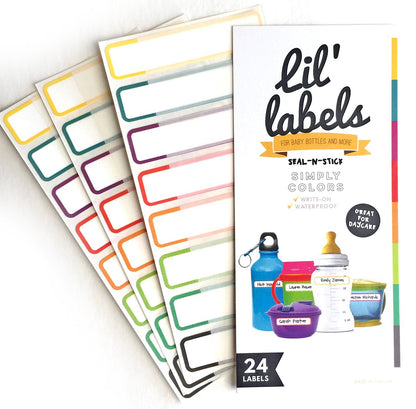 Removeable, Write-On Food Labels, Waterproof, Multipurpose, Freezer Safe, Self-Laminating Label, Dishwasher-Safe for Home Organization and Kitchen Labels (All-Purpose White), Made in The USA