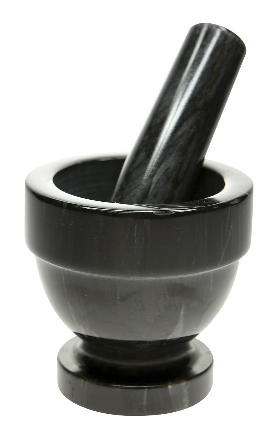 Fox Run Marble Mortar and Pestle Set, White, Small 4" Pestle and Mortar
