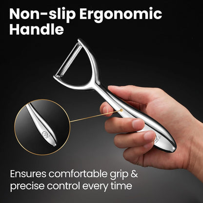 Gourmet Easy Vegetable Peeler Ultra Sharp Stainless Steel Blade (I Peeler)