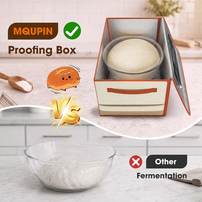 MQUPIN Folding Bread Proofing Box with 68-131℉ Temp Control for Sourdough