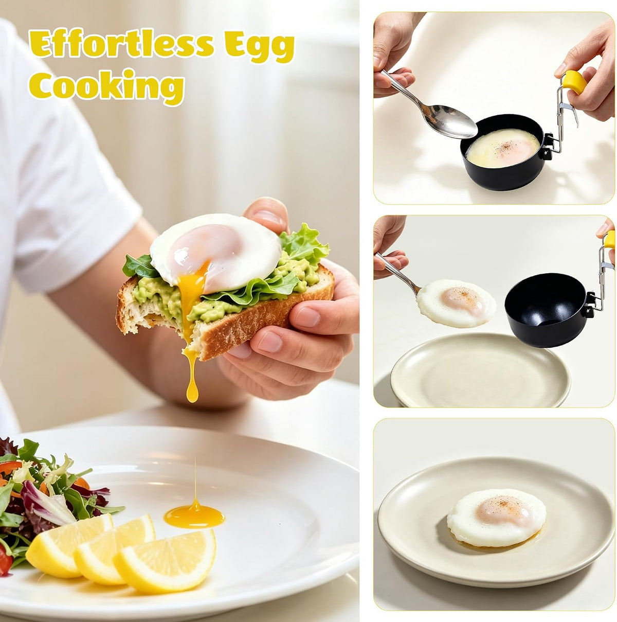 Non Stick Poached Egg Cooker 2 Pack
