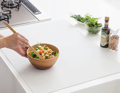 Silicone Placemats, Food-Grade Non-Slip Waterproof, Dining, Stain Resistant, Countertop Protector, Kitchen Counter Mat, Heat Resistant, Baking mat Dishwasher Safe (23.6"×15.7"-1pack, Black)
