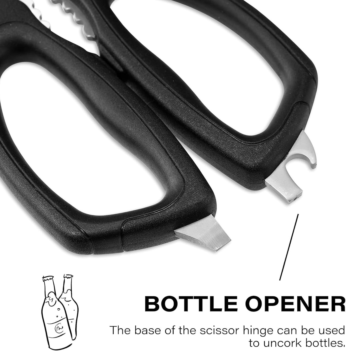 Heavy Duty Kitchen Shears Come Apart Kitchen Scissors with Serrated Blades