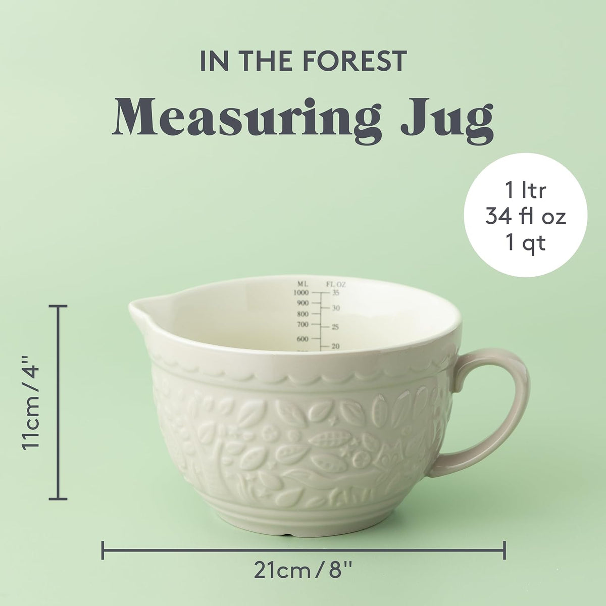 Mason Cash | In The Forest Measuring Jug - 1 Quart