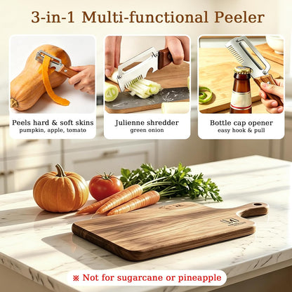 3 Pcs Fruit & Vegetable Peeler Set