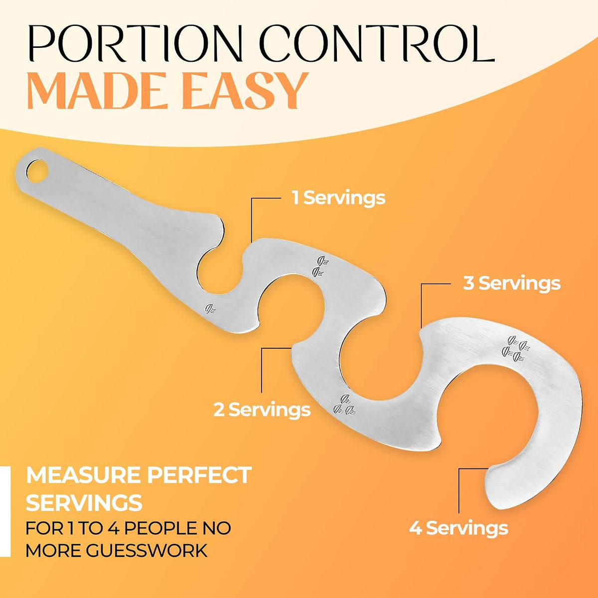 Orblue Spaghetti Measuring Tool, Pasta Measurer for Portion Control