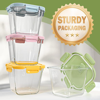 200oz/6000ml/26cup Extra Large Glass Storage Containers with Airtight Lid - Borosilicate Large Glass Food Storage for Rotisserie Chicken, Turkey - XL Big Glass Soup Bowls Freezer to Oven Safe