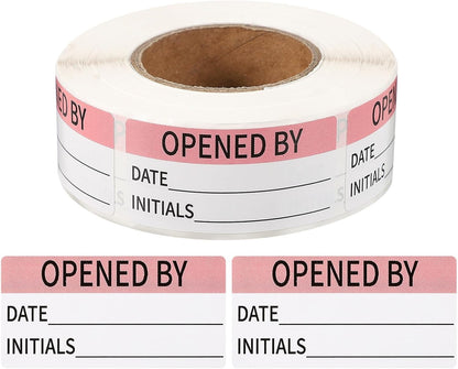 PATIKIL 500 Pcs Expired Date Label Stickers Roll, 2 x 1 Inch Removable Inventory Labels Adhesive Food Sticker Roll for Marking Organizing Inventory and Food Container, White and Black
