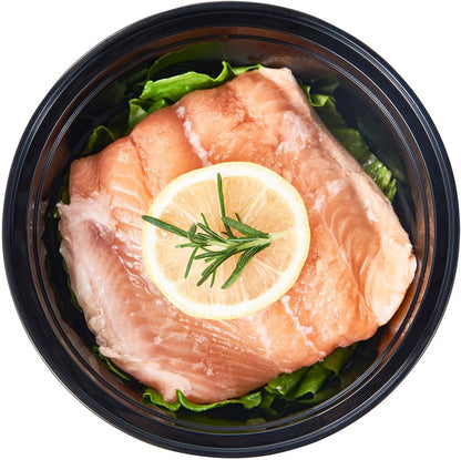 FULING 32 oz 50 ct Round Meal Prep Containers with Lids Plastic Food Storage Lunch Plan To Go Box Disposable Take Out Bowls Black BPA Free Reusable Durable Stackable Microwave Freezer Dishwasher Safe