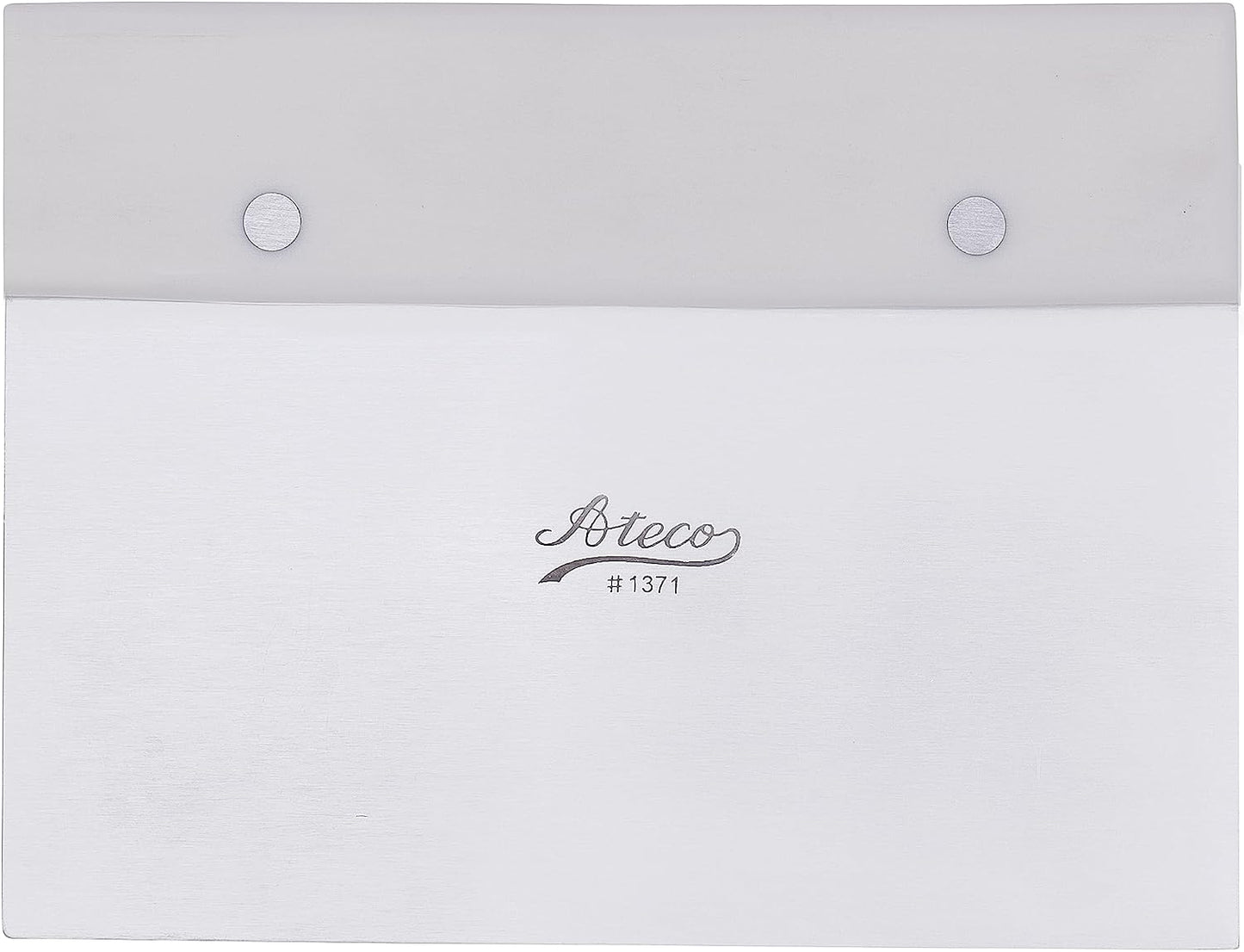 Ateco Stainless Handle Bench Scraper, 5.9-Inches by 3-Inches, Stainless Steel