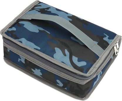 FlowFly Small Insulated Lunch box Portable Soft Bag Mini Cooler Thermal Meal Tote Kit with Handle for Work & School, Black