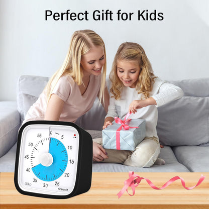 Yunbaoit Rainbow Visual Timer for Kids, 60-min Countdown Timer, Blue
