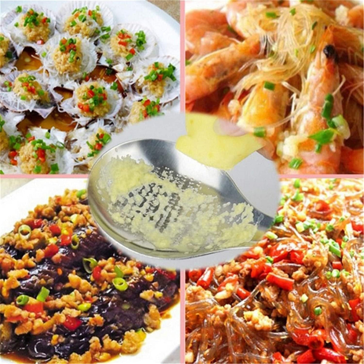 Stainless Steel Kitchen Practical Spoon Shape Fruit Mixer Ginger Grater Wasabi Garlic Grinding Tools Cheese Grater