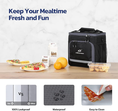 Maelstrom Lunch Box for Men,Insulated Lunch Bag Women/Men,Leakproof Lunch Cooler Bag, Lunch Tote Bag
