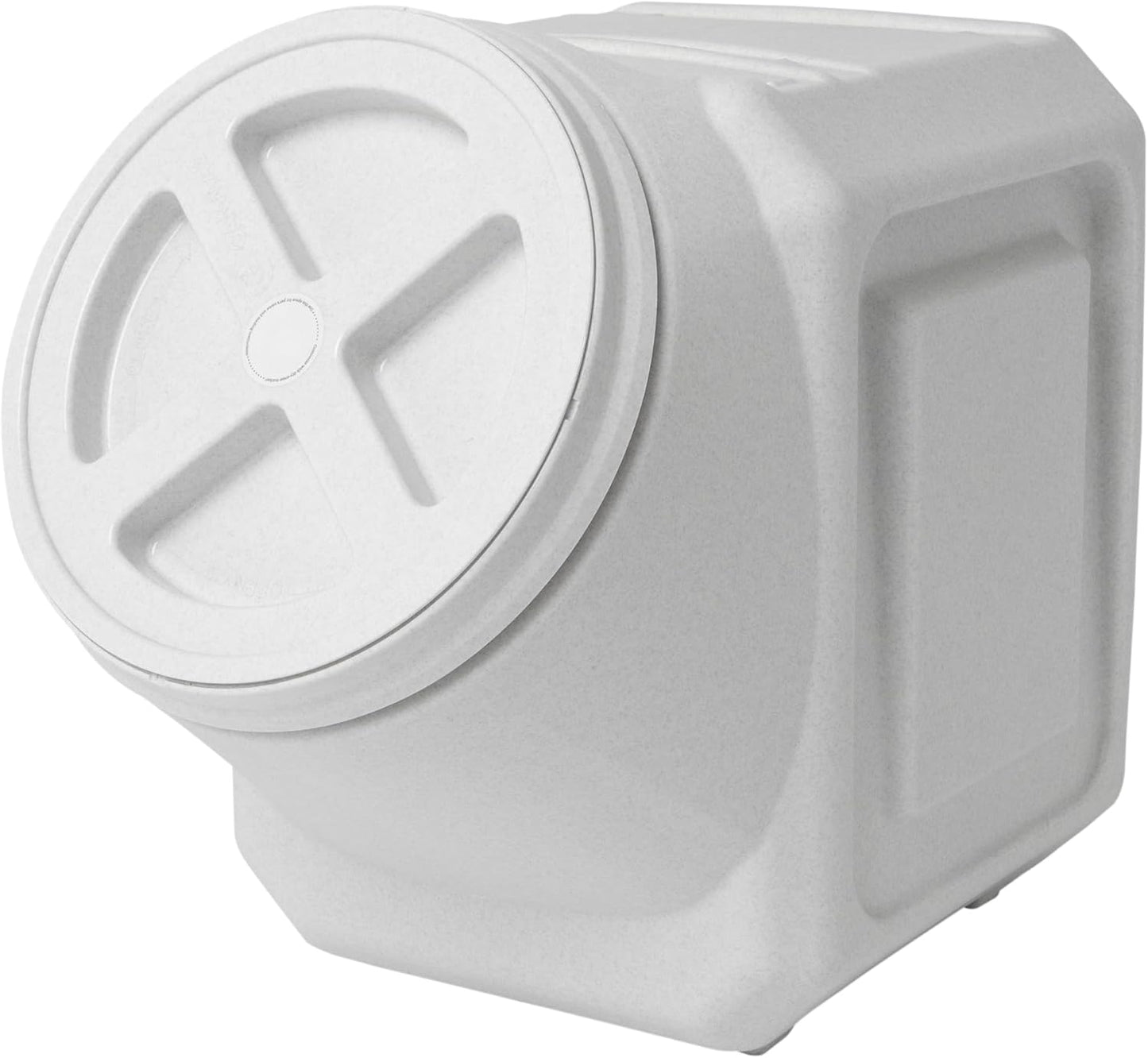 Vittles Vault Traditional Pet Food Storage Container For Dog Kibbles/Bird Seed/Oatmeal/Rice/Flour/Cereal, BPA Free Plastic, Sealed Airtight For Cat Food, Up To 30 lb, Made in USA, With Scoop, Gray