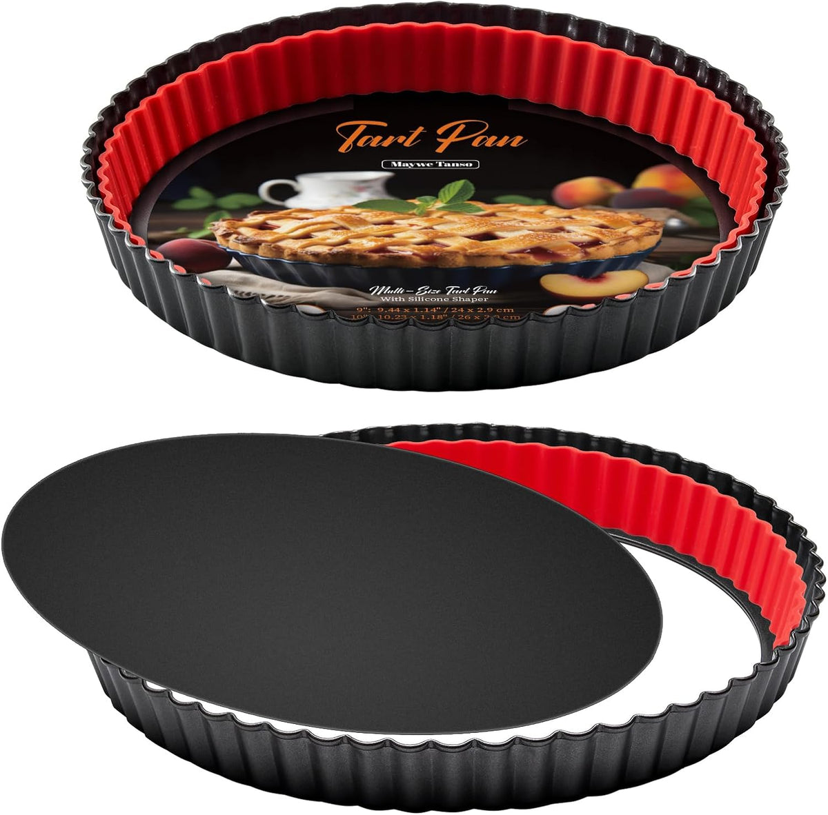 Pie Weights for Blind Baking 9" Tart Pan,Silicone Pie Weight for Baking Crust,Reusable Pies Crust Weights – for Pies/Tart/Quich– Food-Safe,Dishwasher Safe – Designed Exclusively for 9 in. Tart Pan