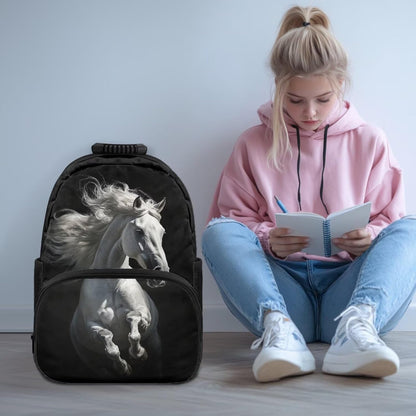 Highland Cow Backpack with Lunch Box Set for Kids Sunflower School Backpack for Girls Boys Back to School Bag Student Travel Backpacks Reusable Utensils Pen Case Water Bottle Bag 5PCS