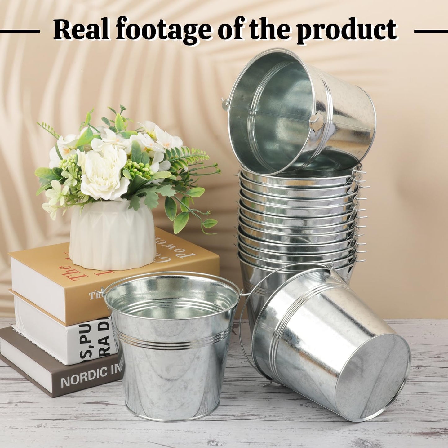 3 Pack 15.3" x 9" x 6" Yellow Metal Galvanized Tub with Handles, 3 Gallon Large Beverage Tubs for Parties, Beer, Wine, and Cocktails, Rust-Proof and Durable Ice Buckets