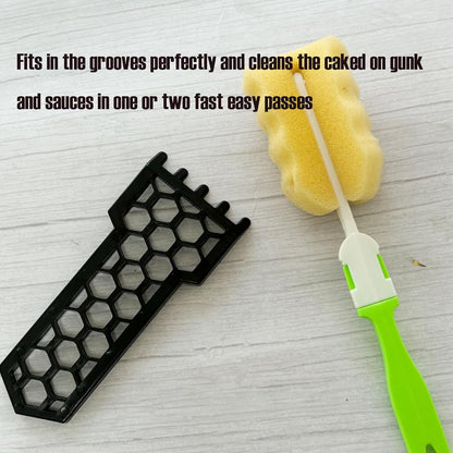 2Pcs Scraper Tool for Ninja Woodfire Grill, Kitchen Grill Cleaning Scraper Accessories for Ninja Woodfire Grill,(Won't melt)