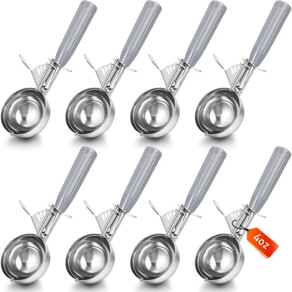 Reallnaive Ice Cream Scooper with Trigger, 4 oz, Gray