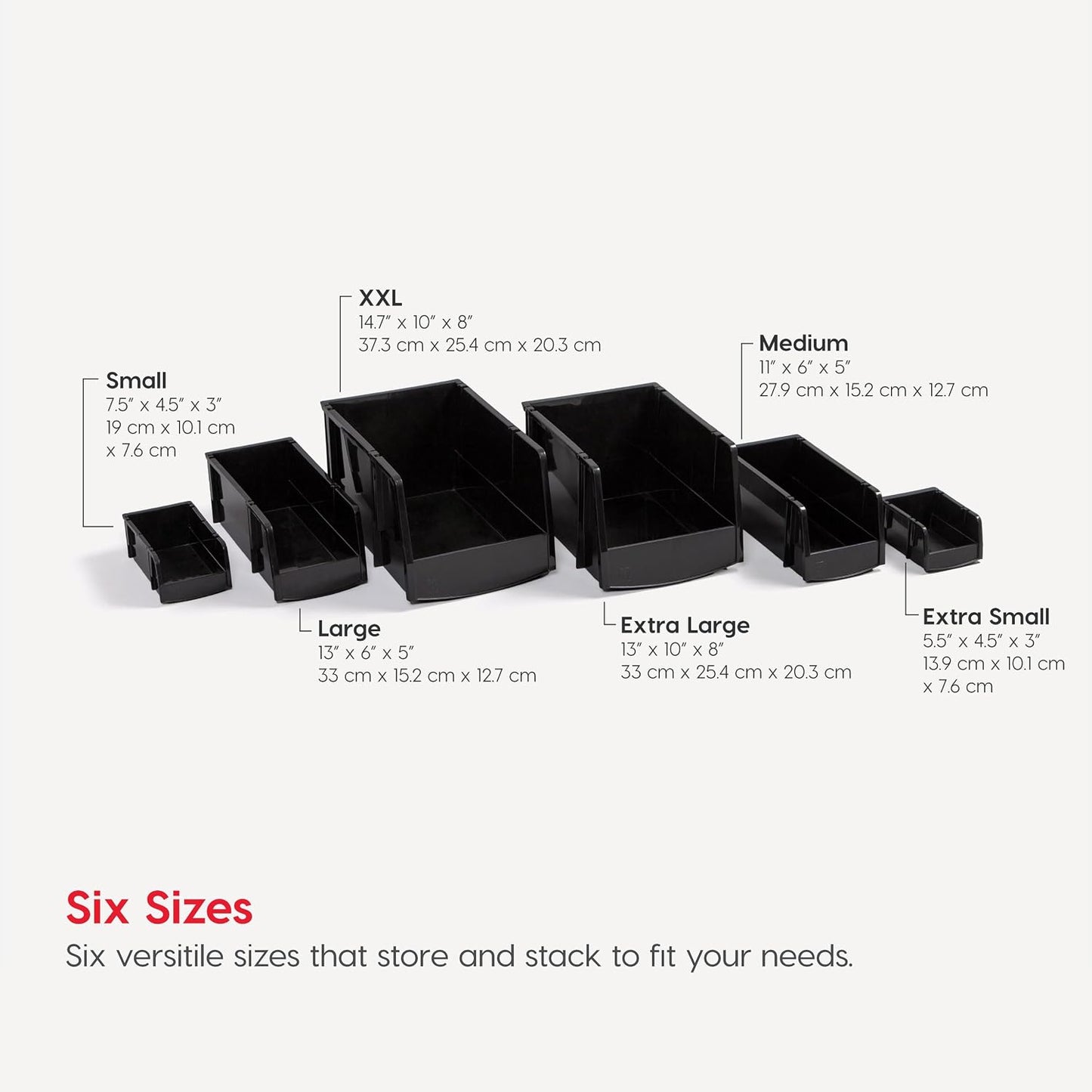 IRIS USA Clear Plastic Stackable Storage Bins, Large- 8 Pack, Open Front Fridge Pantry Kitchen Closet Cabinet Bathroom Organizer Basket for Organizing Snack, Cans, Office Supplies, and Coffee Pods