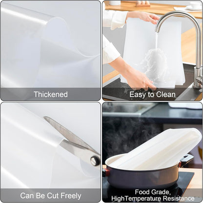 Food Grade Silicone Table Protector Mat 47x24 Inch, Heat Resistant Desk Pad for Baking/Painting/Resin/Welding, Non-Slip Waterproof Surface Easy Clean (3 Colors) (Gray)