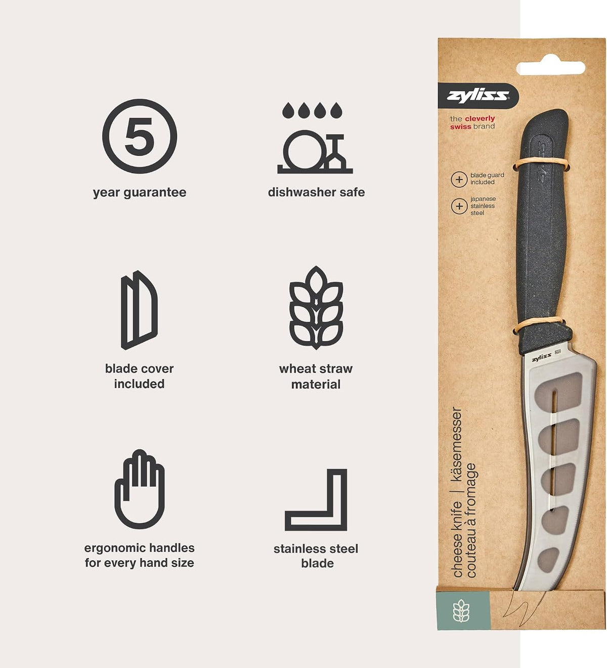 Zyliss Cheese Knife, Cheese Knife, 5"