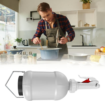 3L Hanging Condiment Dispenser Refillable Sauce Squeeze Bottle Dressing Container for Kitchen Outdoor BBQ Camping