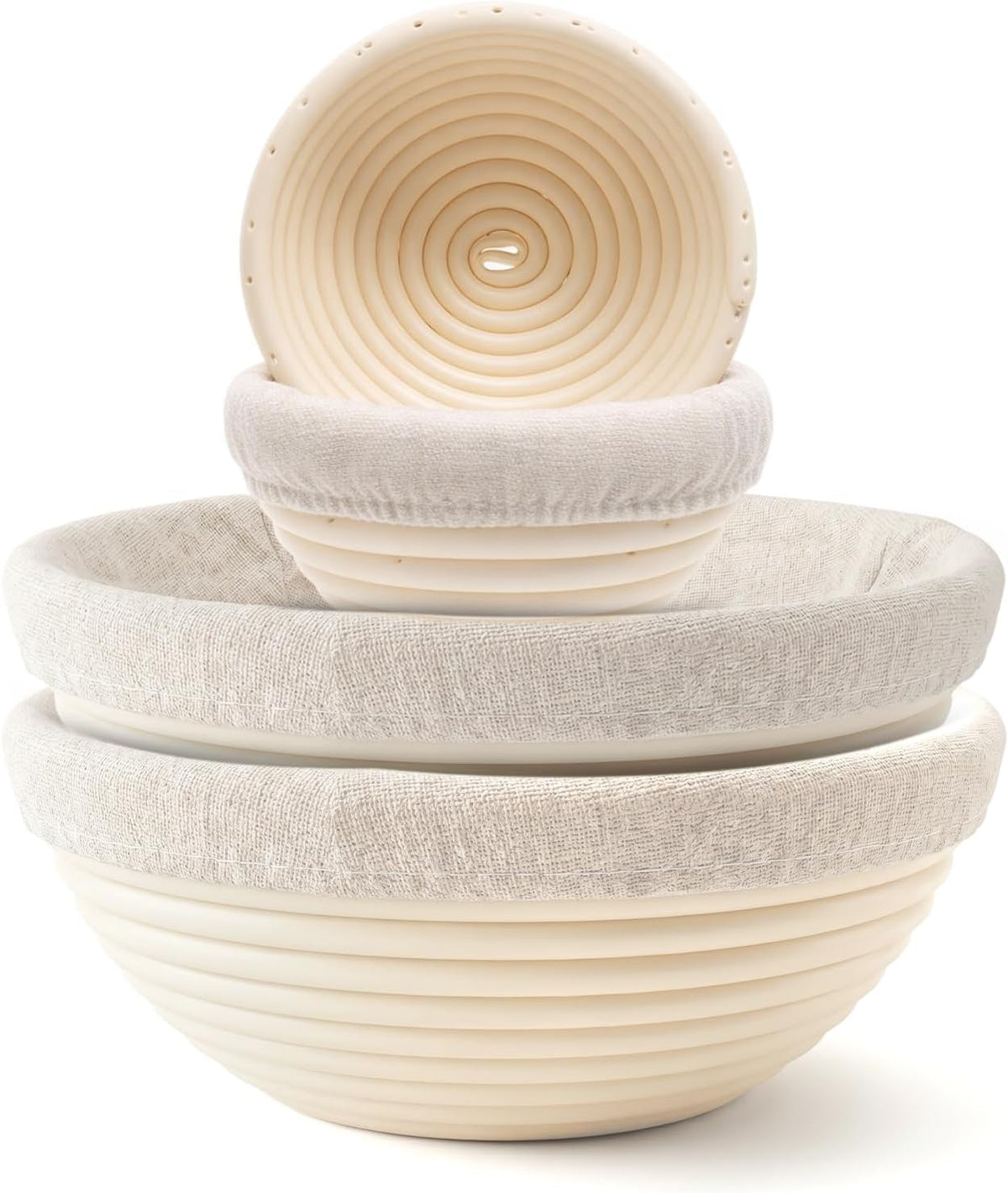 9" Round Banneton Bread Proofing Basket, Family Kit Sourdough Basket
