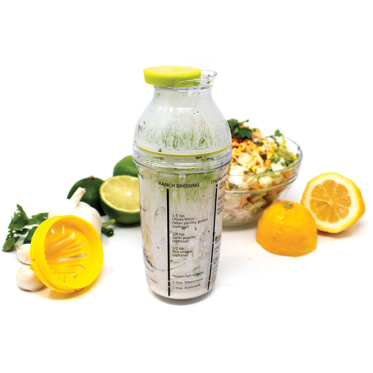 Norpro Salad Dressing Maker with Citrus Juicer and Herb Grinder