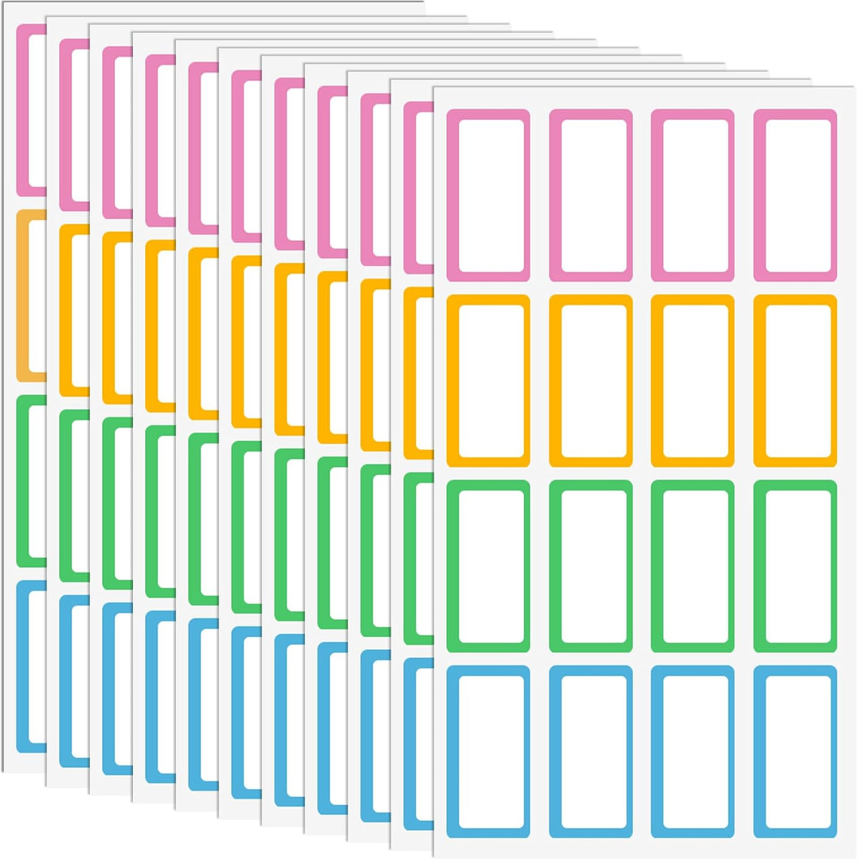 480 Pcs Dry Erase Labels, Dry Erase Stickers, Waterproof Sticker Labels, Removable Labels Easy Peel Off, Reusable Sticky Notes for Food Containers, Office (Retro, Small)