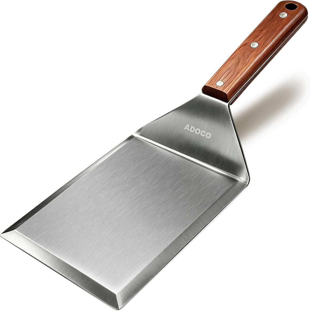 Large Wide Griddle Spatula Burger Turner Grill Tool, Blade 5''x6''