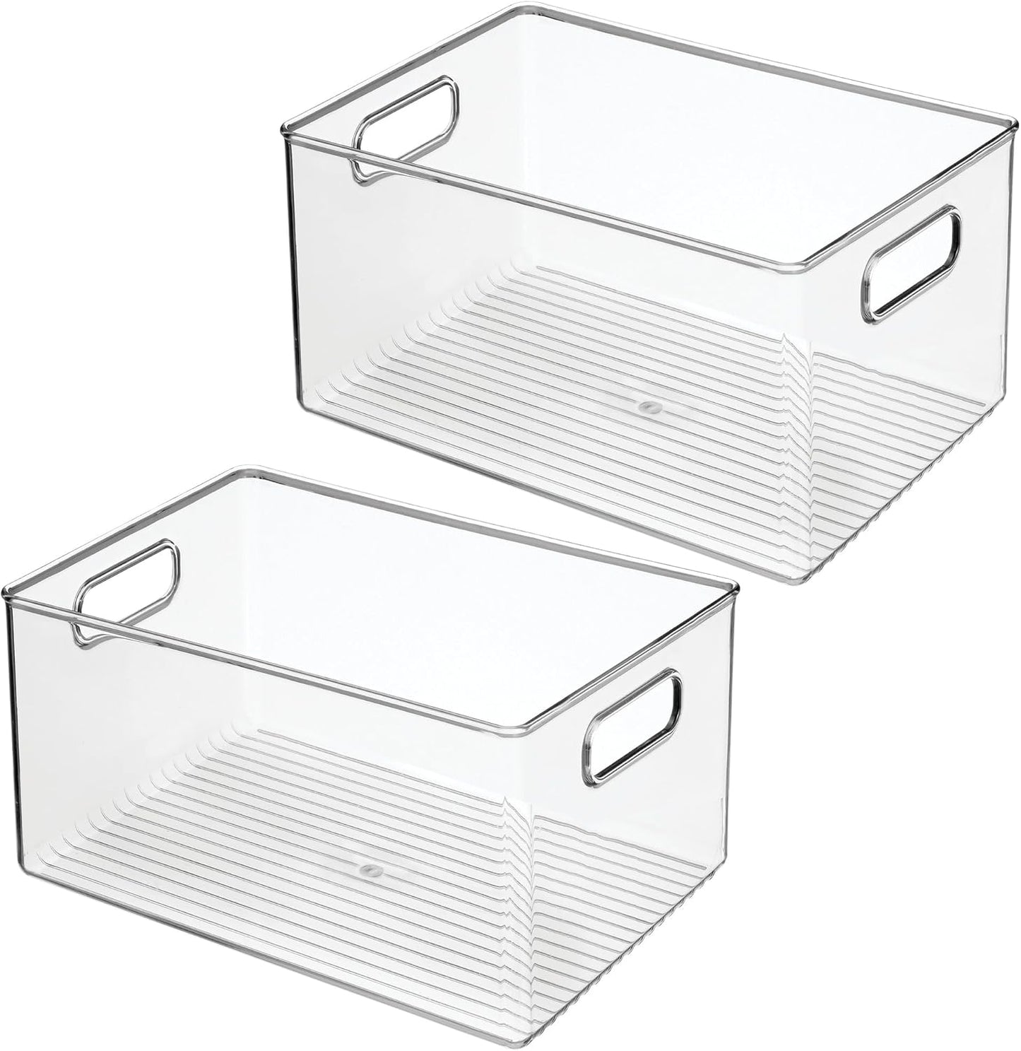iDesign Recycled Plastic Pantry Storage Bin – Linus Collection - Clear