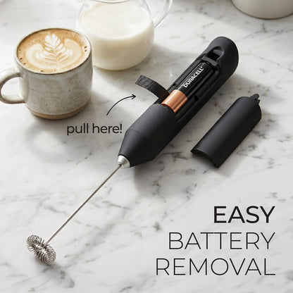 Zulay Kitchen Rechargeable Milk Frother Handheld - Frother Wand, Drink Mixer, Electric Whisk Frother, for Cappuccinos, Matcha & Protein Powder - Dynamic 3 Whisk, 3 Speed 500mAh Black - Colors B