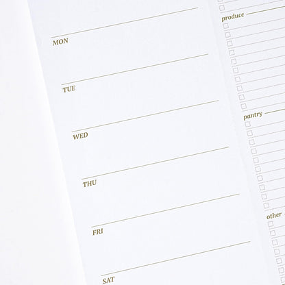 Weekly Meal Planner - Undated Magnetic Notepads with Grocery List, 7" x 9",52 Weeks, Meal Planning Pad for Refrigerator Door with Tear-Off Shopping List, Hanging Food/Menu Organizer Notepad