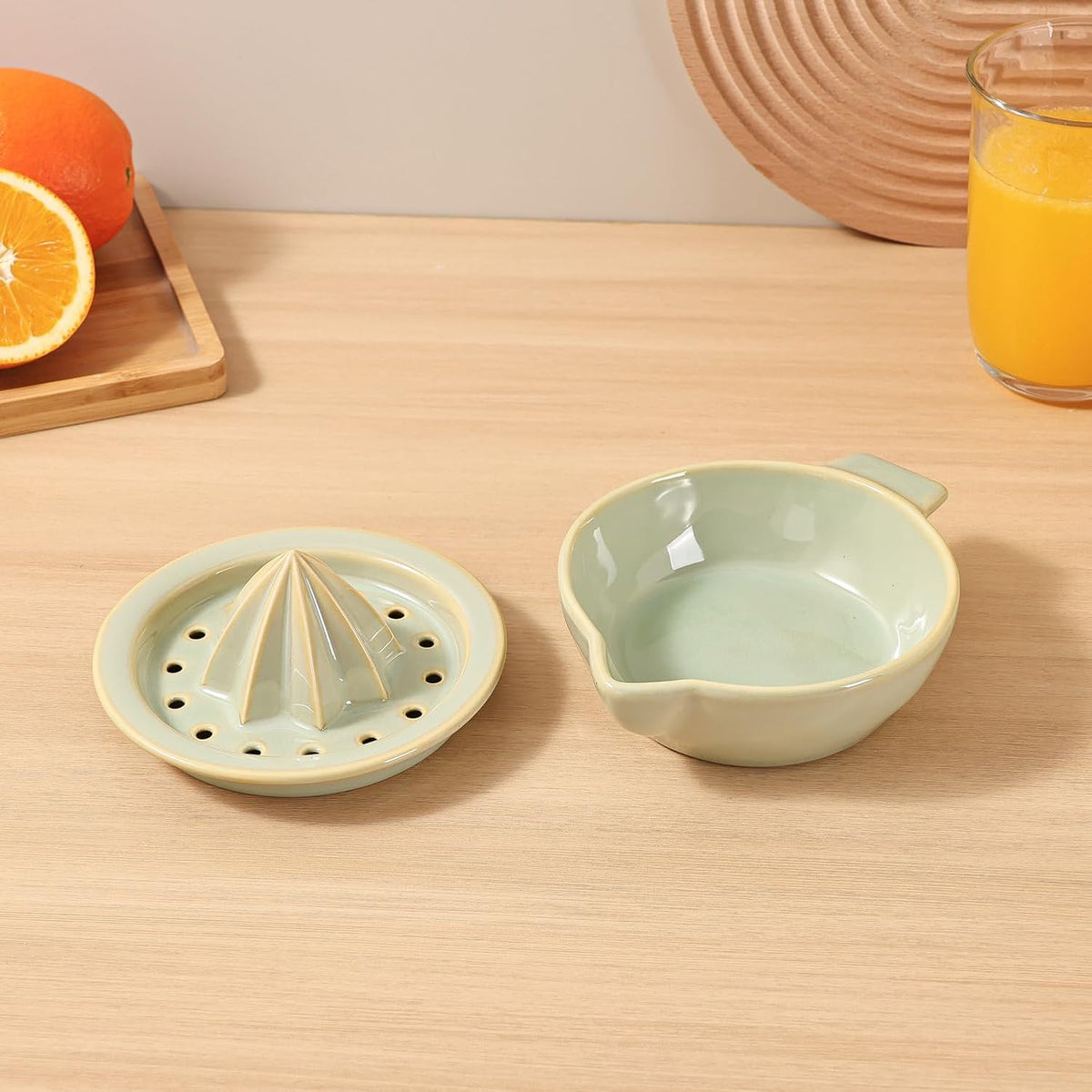 Ceramic Citrus Lemon Orange Juicer Manual Squeezer, Hand Juicer Reamer