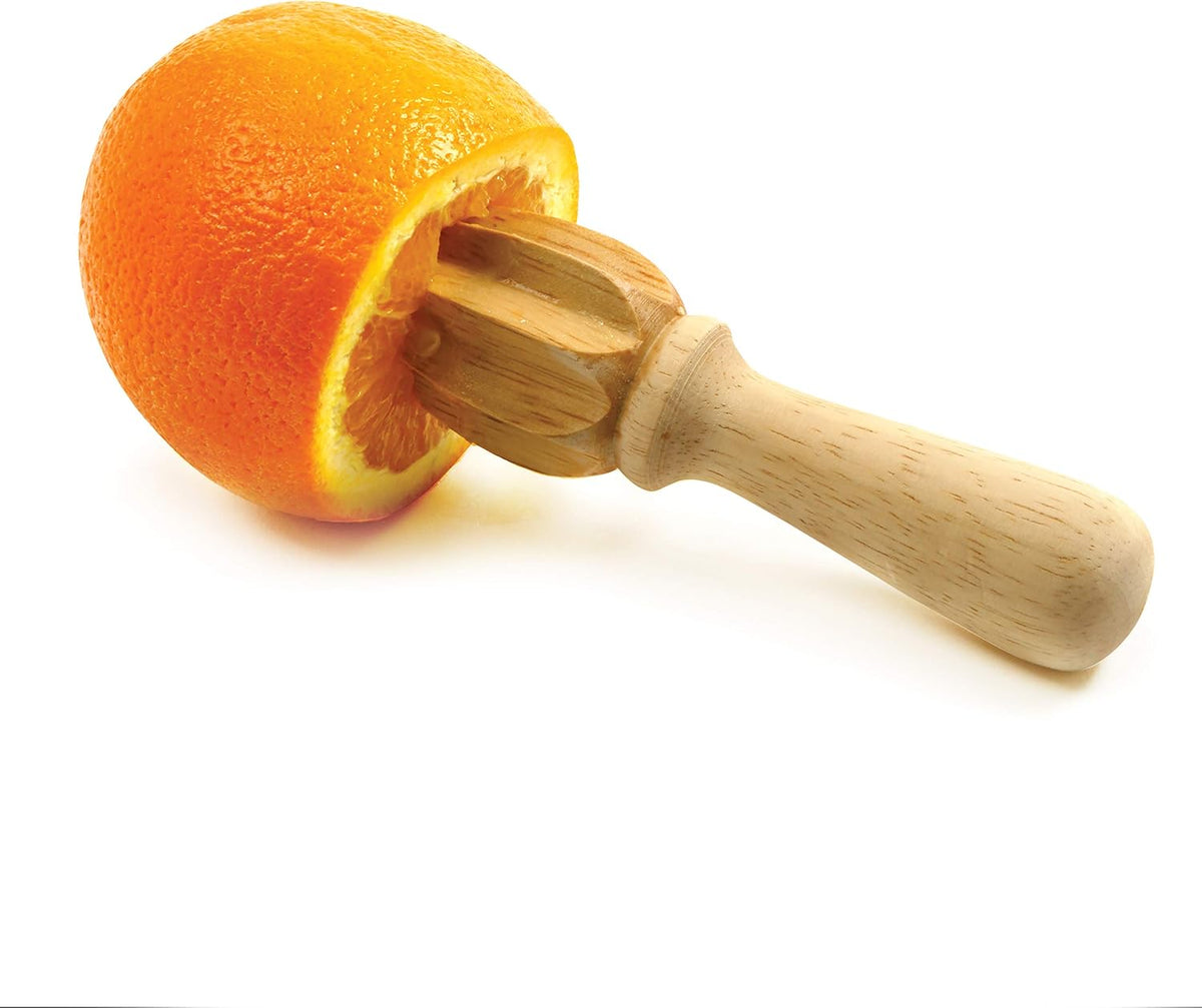 Norpro Solid Wood Citrus Reamer, 5.5″ Handheld Juicer