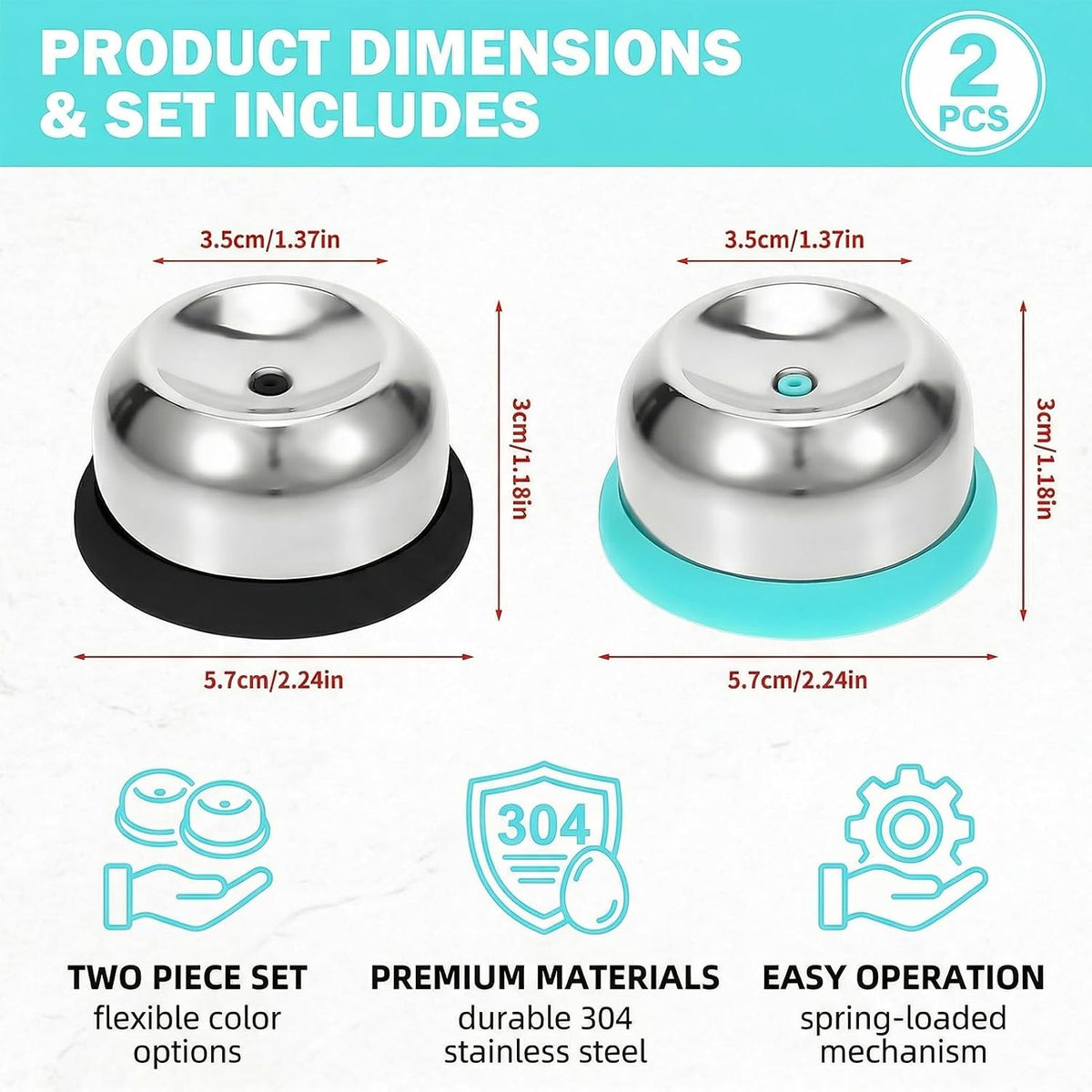 Egg Piercer 2PCS Stainless Anti-Burst