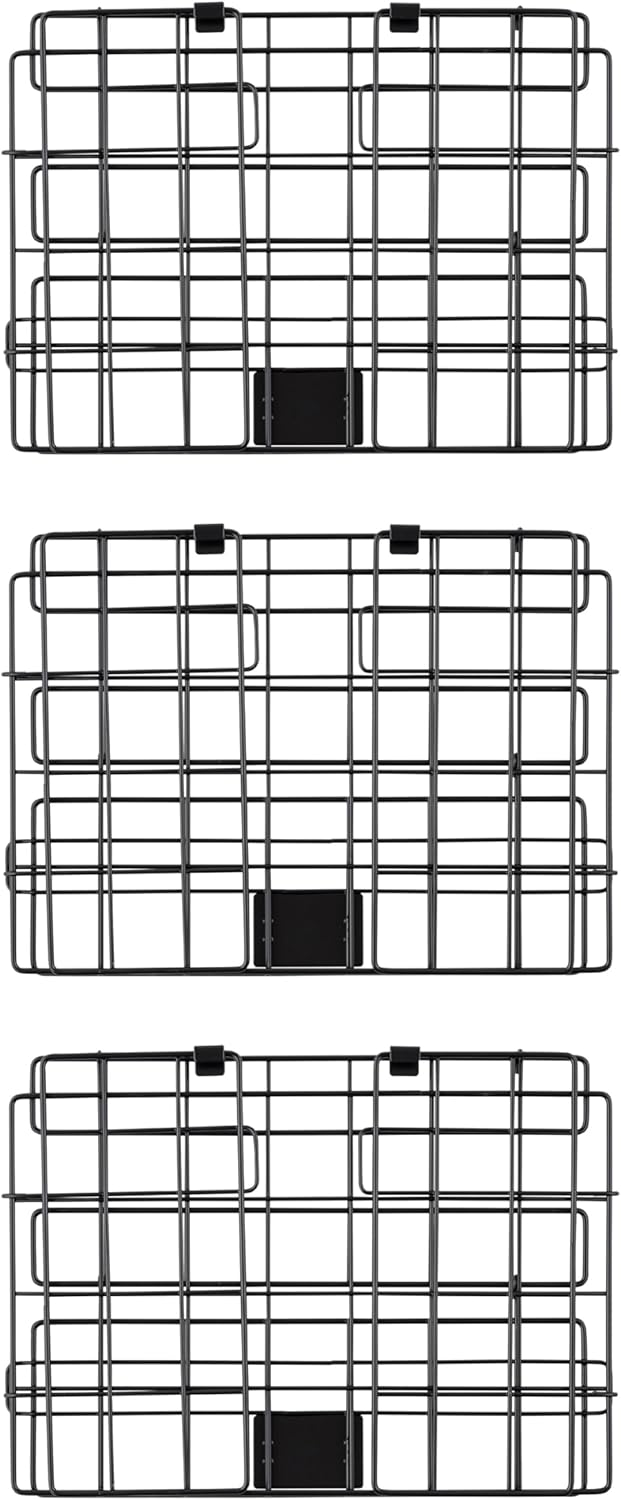 IRIS USA Wire Basket for Pantry Organizers and Storage, 2 Pack, Potato and Onion Storage, Easy Assembly, Stackable Storage Bins, Kitchen Cabinet Bathroom Shelf Organizers for Veggie, Fruit, Snack
