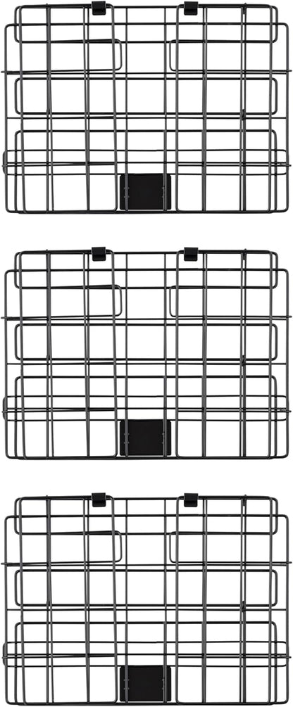 IRIS USA Wire Basket for Pantry Organizers and Storage, 2 Pack, Potato and Onion Storage, Easy Assembly, Stackable Storage Bins, Kitchen Cabinet Bathroom Shelf Organizers for Veggie, Fruit, Snack