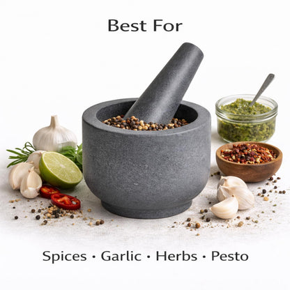 Mortar and Pestle Set, Black