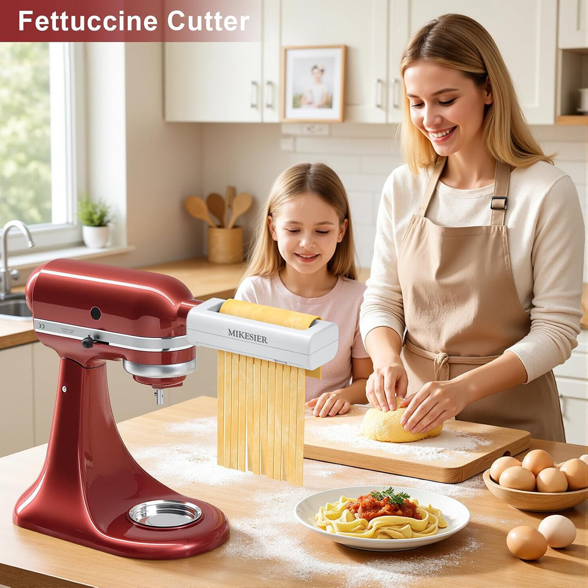 3 Pieces Pasta Maker Attachment for All Kitchenaid Stand Mixers