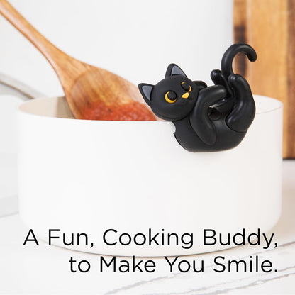 Itera Gray Silicone Cat Spoon Rest Kitchen Gadget