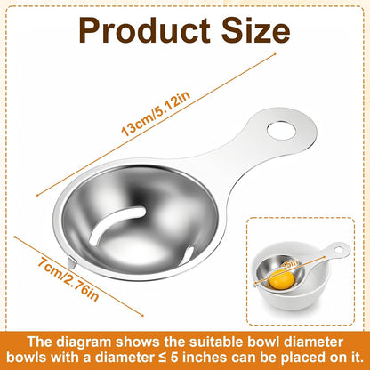 Egg Separator for Raw Eggs, Egg Yolk White Filter Food Grade Egg Divider
