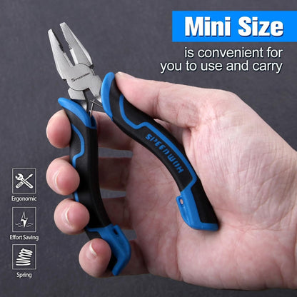 SPEEDWOX Long Reach Bent Needle Nose Pliers With Smooth Jaw Angled Needle Nose Pliers For Jewelry Making Fish Bone Pliers Tweezers Bent Chain Nose Pliers For Wire Bending And Small Object Gripping